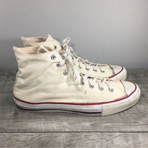 Vintage CONVERSE Chucks All Star Tan Canvas High Top Men Shoes Sneakers Kicks 12
